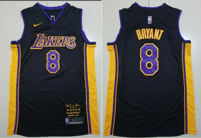 Men Los Angeles Lakers #8 Bryant Black Game Nike NBA Jerseys->los angeles lakers->NBA Jersey